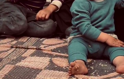 Thumbnail preview image for the video titled: Palestinian mothers cannot find what to feed their children due to Israel's continued closure of crossing