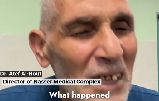 Thumbnail preview image for the video titled: Surgery department ruined by Israel's double tap on Nasser hospital