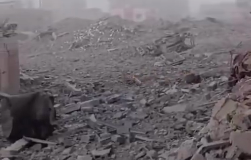 Thumbnail preview image for the video titled: Complete destruction of residential blocks amid continued Israeli assault on Gaza City