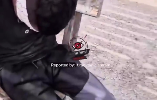 Thumbnail preview image for the video titled: Israeli soldier released a video where a Palestinian child abducted in Nablus is abused