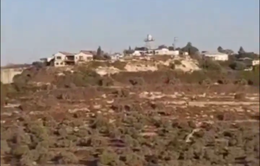 Thumbnail preview image for the video titled: Rabbi Menachem Ben Shachar visits the new settlement Nofei Gideon, built on the lands of Qaddum village