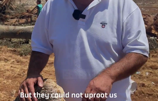 Thumbnail preview image for the video titled: The resident of Al-Mughayyir: “They could uproot the trees. But they could not uproot us”