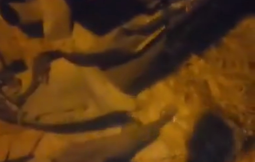 Thumbnail preview image for the video titled: Israeli forces destroy a Palestinian vehicle during a raid in the village of Al-Mughayyir