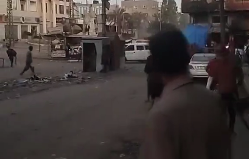 Thumbnail preview image for the video titled: Israel terrorizes people in northern Gaza to force displacement