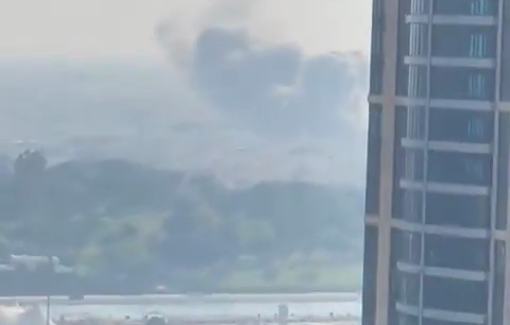 Thumbnail preview image for the video titled: The moment Israel bombed a meeting of negotiators in Qatar