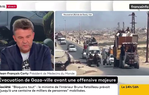 Thumbnail preview image for the video titled: The French NGO Médecins du Monde is ending its activities in Gaza after its clinic was shelled by the IDF