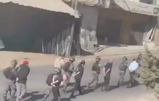 Thumbnail preview image for the video titled: Israeli forces abducted and abused several Palestinians in Biddu, northwest of Jerusalem