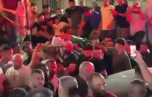 Thumbnail preview image for the video titled: Funeral procession of Mohammed Issa who died of serious wounds sustained by Israeli soldiers