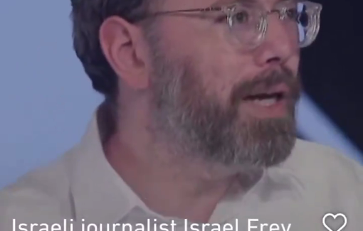 Thumbnail preview image for the video titled: Israeli religious journalist Israel Frey arrested for his support of the end of the genocide