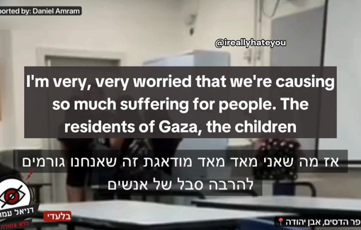 Thumbnail preview image for the video titled: A Jewish teacher expressed her concerns about the suffering of Palestinians in Gaza caused outrage among the students