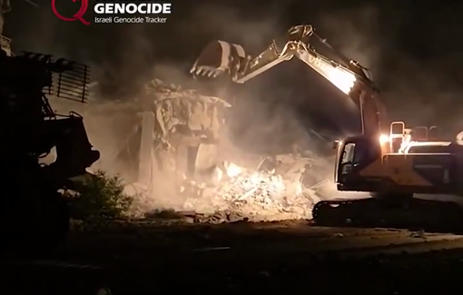 Thumbnail preview image for the video titled: "Yes, that's what I do in life" demolishing Palestinian homes