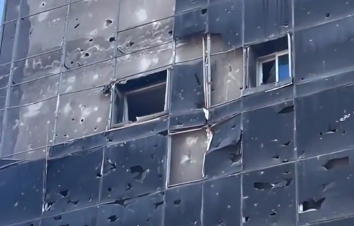 Thumbnail preview image for the video titled: Aftermath of Israeli shelling of Al-Helou hospital