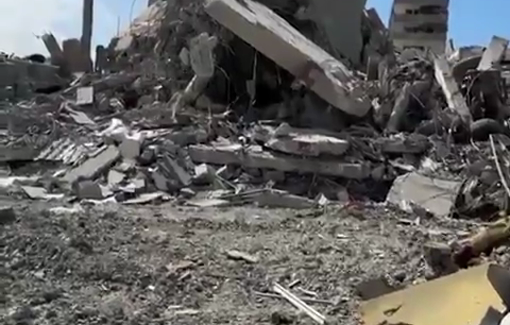 Thumbnail preview image for the video titled: Extensive destruction in the Sheikh Radwan neighborhood