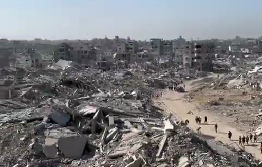 Thumbnail preview image for the video titled: Extensive destruction at the Sheikh Radwan pond Gaza City