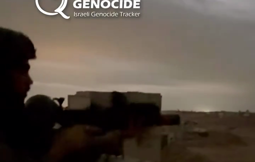 Thumbnail preview image for the video titled: IDF soldiers celebrate "mission accomplished" by firing their weapons a will