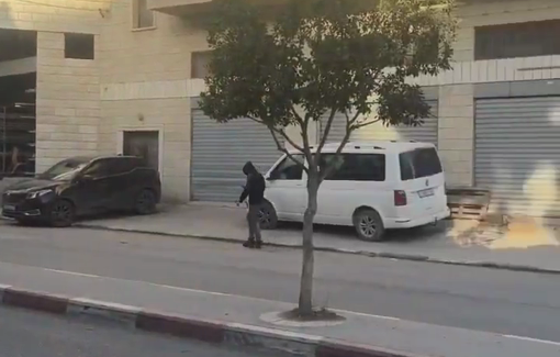 Thumbnail preview image for the video titled: Two people were injured by Israeli tear gas during olive harvest in Beita