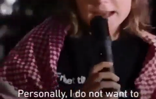 Thumbnail preview image for the video titled: Greta Thunberg recounts torture inflicted by the IPS on Flotilla activists inside Ketziot Prison