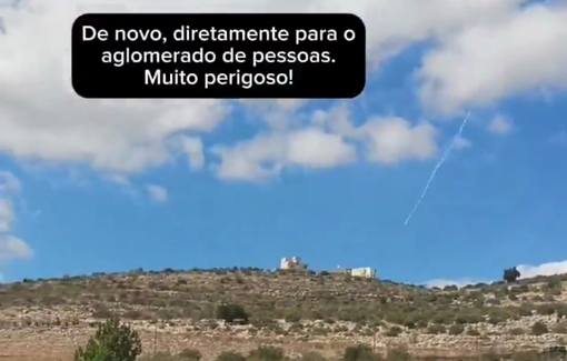 Thumbnail preview image for the video titled: Israeli soldiers fired dozens of tear gas canisters to prevent the olive harvest in Al-Nazla Al-Sharqiya