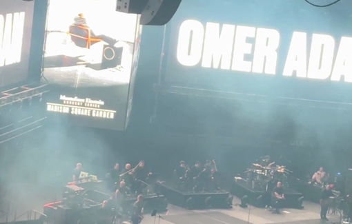 Thumbnail preview image for the video titled: Israeli singer Omer Adam plays for 20,000, opening his show with genocide propaganda