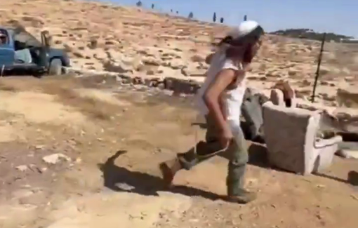 Thumbnail preview image for the video titled: Insane supremacist settlers invaded a resident’s cave and provoked them