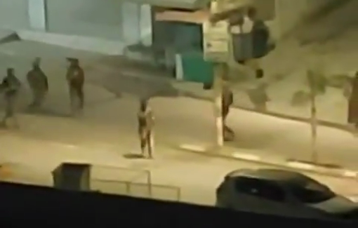 Thumbnail preview image for the video titled: Israeli soldiers left the boy, Murad Fawzi Yousef Abu Seifen, bleeding after shooting him