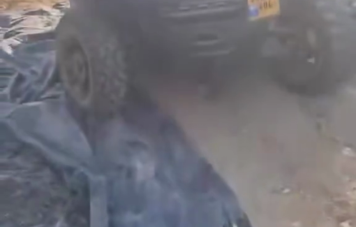 Thumbnail preview image for the video titled: Israeli settlers harass Palestinians during olive harvest in the villages of Aqraba and Jourish