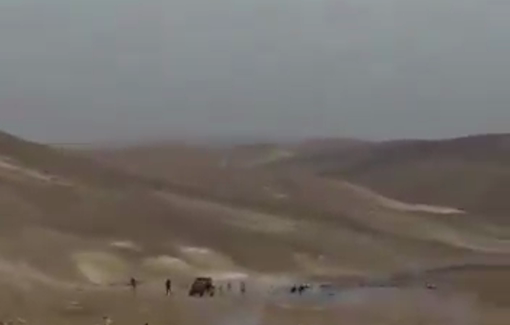 Thumbnail preview image for the video titled: Israeli settlers' attack in the Bedouin community of Arab Al-Rashaida, east of Bethlehem