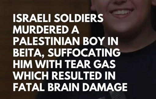 Thumbnail preview image for the video titled: A 13-year-old boy from Beita died on 11 November 2025 after being injured during a tear gas incident at an olive harvest the previous month.