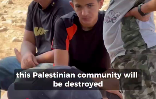 Thumbnail preview image for the video titled: Palestinian families were forced to flee Fasayil, only one family still remains