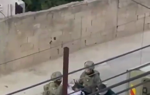 Thumbnail preview image for the video titled: Israeli forces abducted and blindfolded two Palestinian youths in Qarawat Bani Hassan