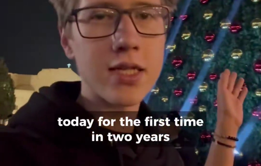 Thumbnail preview image for the video titled: Opening of Christmas time in Bethlehem after two years of