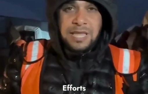 Thumbnail preview image for the video titled: Storm hitting Gaza has caused a “clear collapse” of shelter centers, with tents across the Strip completely flooded and no longer viable for human survival