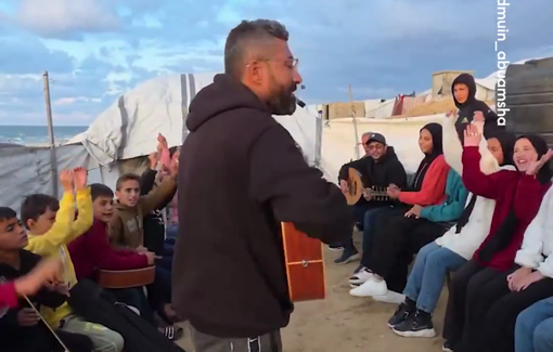 Thumbnail preview image for the video titled: Musical sumud in the middle of the storm