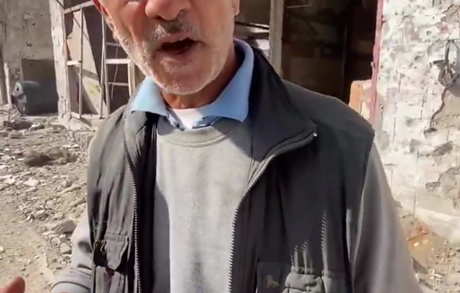 Thumbnail preview image for the video titled: Israeli Yellow Zone expansion forces new displacement in Shuja’iyya and al-Saff