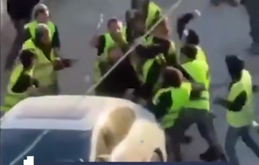 Thumbnail preview image for the video titled: Army-backed Israeli settlers violently attacked a Palestinian youth during the demolition of a residential building in Silwan
