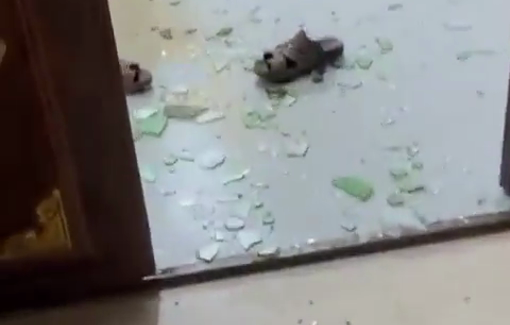 Thumbnail preview image for the video titled: Aftermath of the pogrom on a family home in Samua