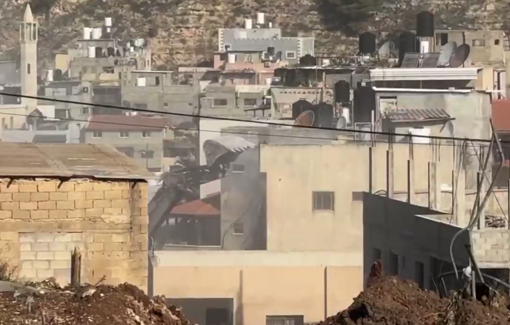 Thumbnail preview image for the video titled: Israeli bulldozers continue to demolish Palestinian families homes in Nur Shams refugee camp in Tulkarm