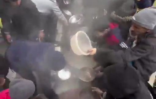 Thumbnail preview image for the video titled: In Gaza, families still rely on communal kitchens to secure food despite the limited meals