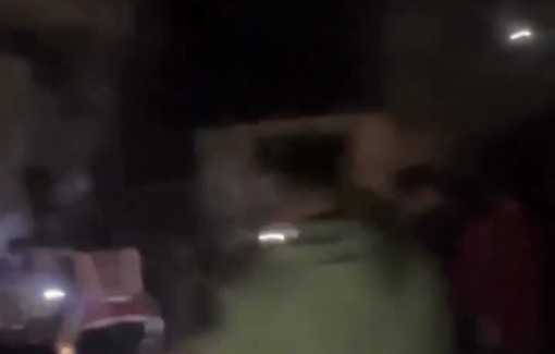 Thumbnail preview image for the video titled: Israeli forces bombed a crowded home in the middle of Nuseirat Refugee Camp