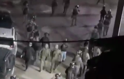 Thumbnail preview image for the video titled: Israeli Border police arrested 4 Palestinians during their raid on Shuafat Camp in occupied Jerusalem