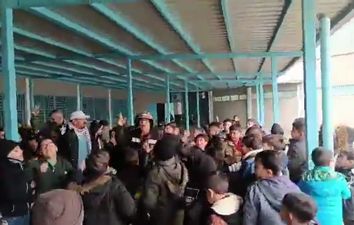 Thumbnail preview image for the video titled: Protests about the removal of the word Palestine from school books in Lebanon