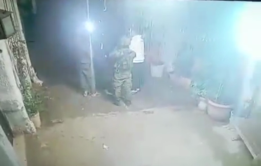 Thumbnail preview image for the video titled: Israeli forces arrested Ayman al-Awdawi from his home in the Shu'fat refugee camp