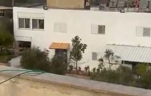 Thumbnail preview image for the video titled: Israeli settlers attacked a Palestinian Christian family at their home in Birzeit.