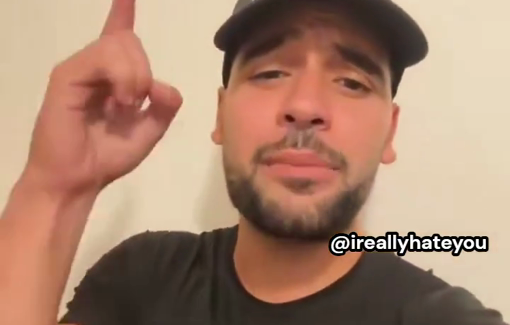 Thumbnail preview image for the video titled: Mordechai David brags openly about how he came with about 50 people in order to thwart a pro-palestinian demo