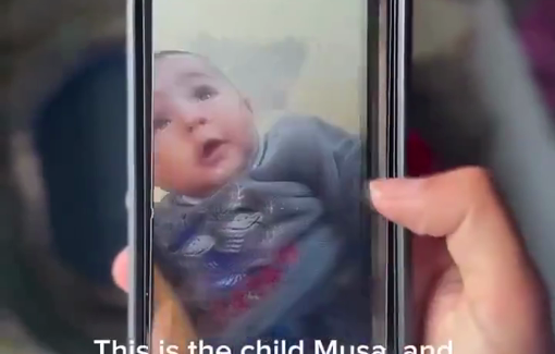 Thumbnail preview image for the video titled: Israeli settler mobs attempted to abduct two Palestinian children, Mousa and Mira in Khirbet al-Majarem