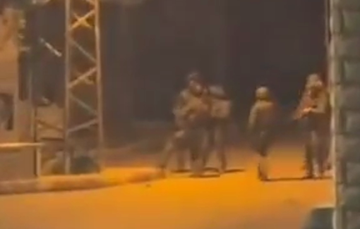 Thumbnail preview image for the video titled: Israeli forces fire teargas bombs during the invasion of Beit Furik in Nablus