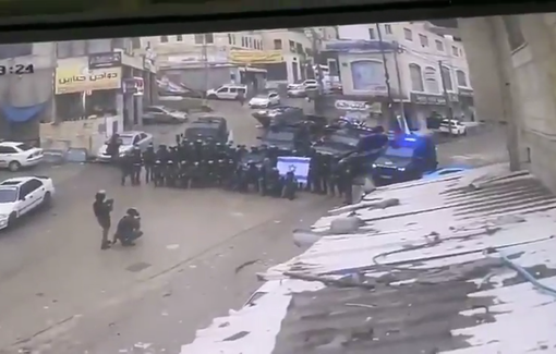 Thumbnail preview image for the video titled: Israeli security forces brutally raid Shuafat Camp in Jerusalem, looting, abducting and vandalizing for the sake of a photo-op.