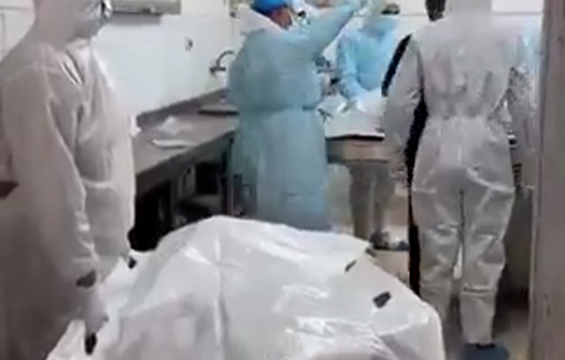 Thumbnail preview image for the video titled: The forensic medicine department begins the procedures to identify the bodies the last 15 Palestinian hostages transferred by Israel