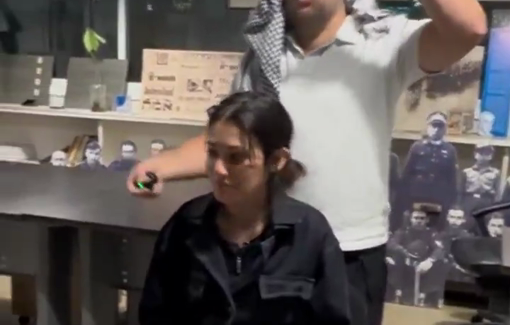 Thumbnail preview image for the video titled: Instagram skit by Hadar Muchtar and Yoni Kletzel promoting dehumanization and racist agenda