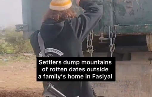 Thumbnail preview image for the video titled: In Fasiyal, settlers have escalated harassment; terrorizing of a family for over 2 weeks